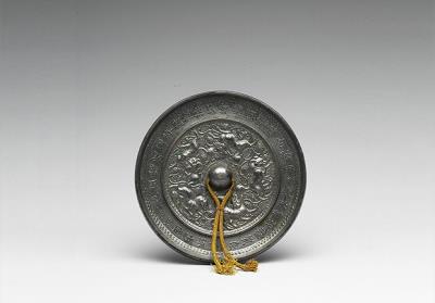 图片[2]-“Yingzhi” bronze mirror decorated with mythical animals and grapevines, Sui to early Tang dynasty, 7th century-China Archive